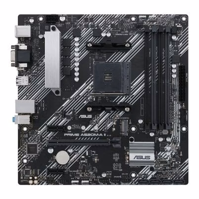 Tarjeta Madre Asus Prime A520m-A Ii/Csm Amd Ryzen 3, 5-Am4 128gb Ddr4-Sdram Gigabit Ethernet Pci Express X16